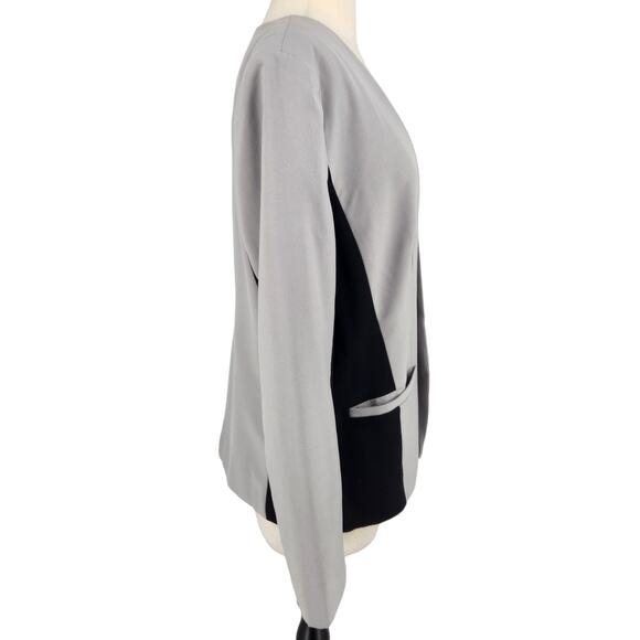 Vintage DKNYC Open Fold Over Front Slimming Sides Color Block Blazer - Picture 5 of 6